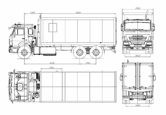 Камаз 65115 чертеж