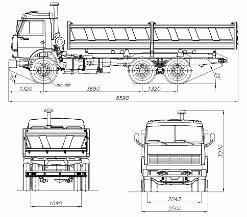 Технические характеристики КАМАЗ-45143 15