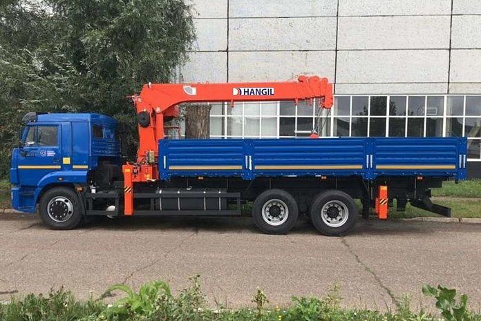 КАМАЗ 65117 с КМУ HANGIL 976 (8 тонн)
